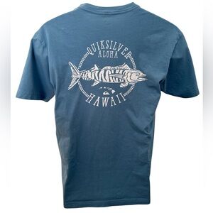 QUIKSILVER Aloha Hawaii Fish Tee Shirt Men L Large
